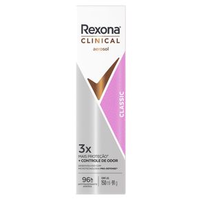Desodorante Antitranspirante Aerosol Rexona Clinical Classic 150ml