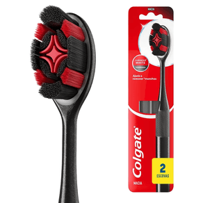Escova Dental Colgate Luminous White Charcoal 2 Unidades