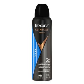 Desodorante Antitranspirante Aerosol Rexona Men Clinical Clean 150ml