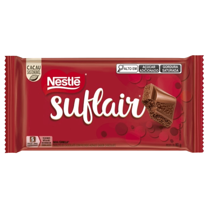 Chocolate ao Leite Nestlé Suflair 80g