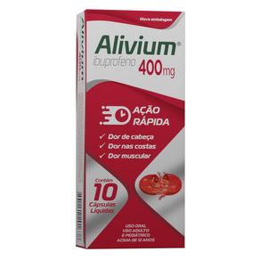 Alivium 400mg 10 Cápsulas Líquidas