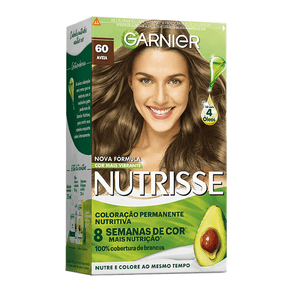 Coloração Garnier Nutrisse Creme Aveia 60 Louro Escuro