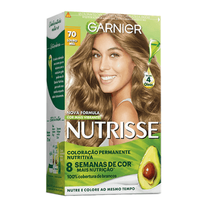 Coloração Garnier Nutrisse Creme 70 Louro Mel