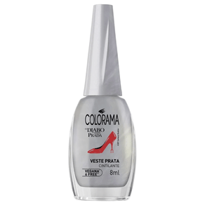 Esmalte Cintilante Colorama O Diabo Veste Prada Veste Prata 8ml