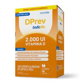 Suplemento Alimentar DPrev Todo Dia 2.000UI 90 Cápsulas