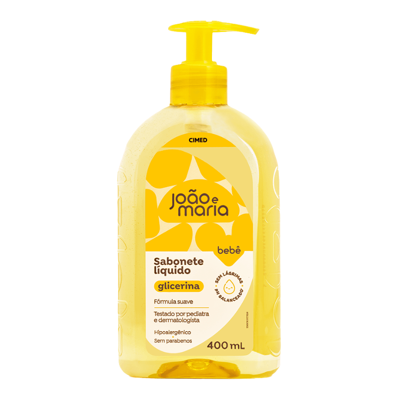 Sabonete Líquido Glicerina João e Maria Bebê 400ml