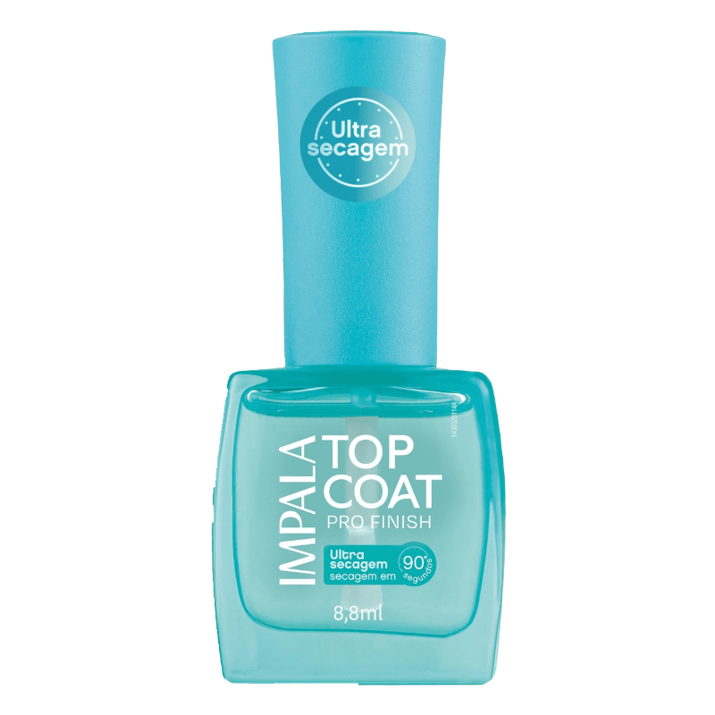 Esmalte Top Coat Pro Finish Impala Ultra Secagem 8,8ml