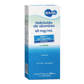 Hidróxido De Alumínio 6% Ems Sabor Hortelã 240ml + Copo Medida
