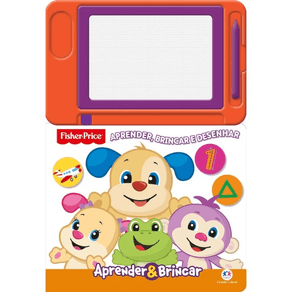 Livro Lousa Mágica Fisher Price Aprender, Brincar e Desenhar 1 Unidade