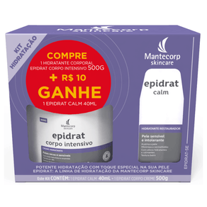 Kit Hidratante Corporal Epidrat Corpo Intensivo 500g + 1 Hidratante Restaurador Epidrat Calm 40ml