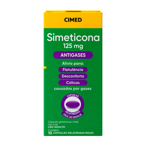 Simeticona 125mg Cimed 10 Cápsulas Gelatinosas