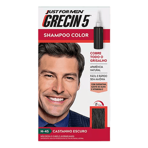 Shampoo Color Grecin 5 Castanho Escuro 1 Unidade