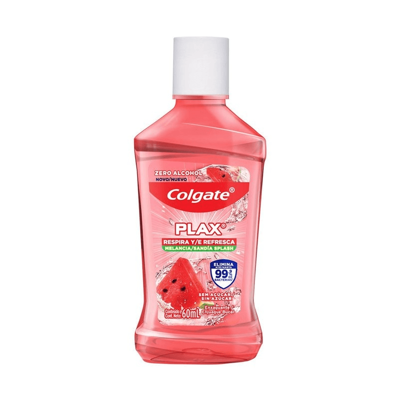 Enxaguante Bucal Colgate Plax Respira e Refresca Sabor Melancia 60ml
