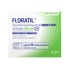 Floratil AT 250mg 10 Cápsulas Duras