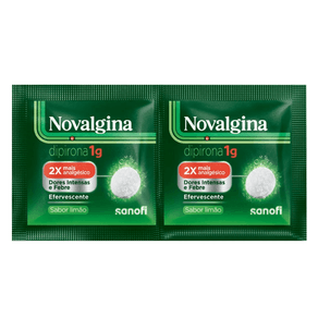 Analgésico e Antitérmico Novalgina 1g 2 Comprimidos Efervescentes