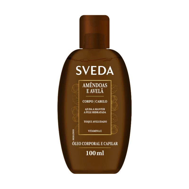 Óleo Corporal e Capilar Sveda Amêndoas e Avelã 100ml