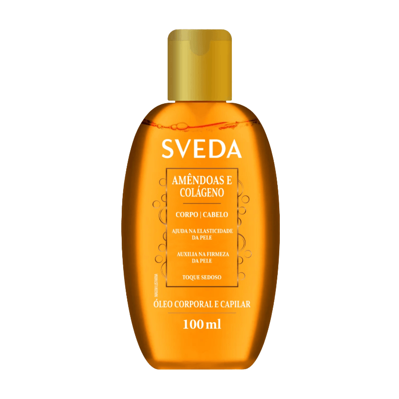 Óleo Corporal e Capilar Sveda Amêndoas e Colágeno 100ml