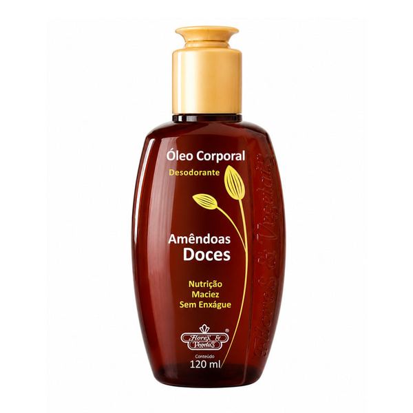 Óleo Corporal Flores e Vegetais Amêndoas Doces 120ml