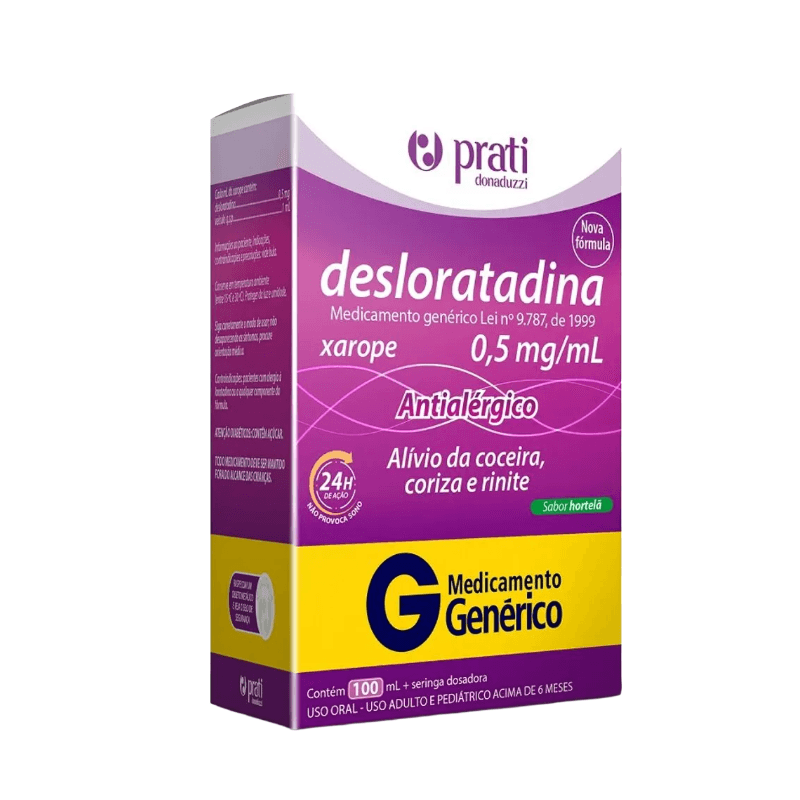 Desloratadina 0,5mg/ml Xarope Prati Donaduzzi 100ml