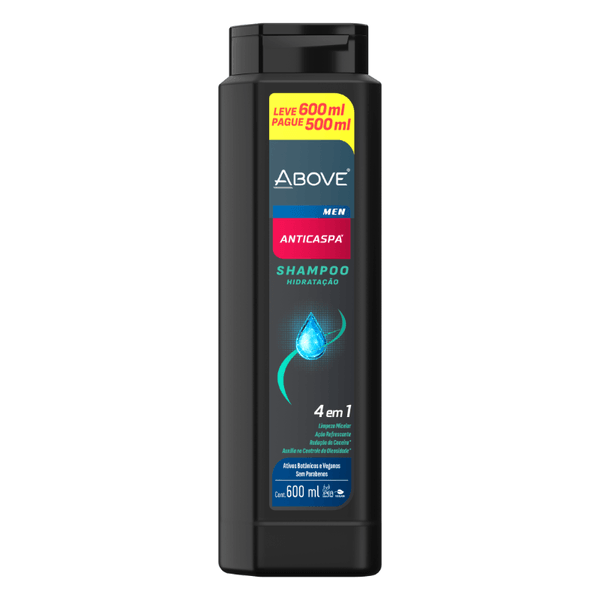 Shampoo Anticaspa Above Men 4 em 1 600ml