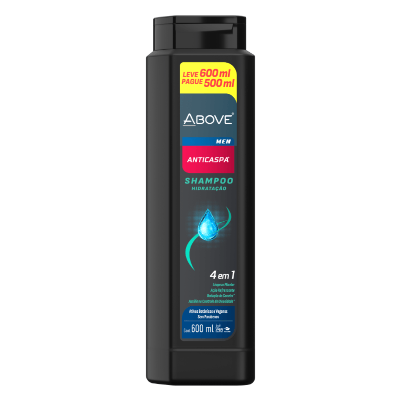 Shampoo Anticaspa Above Men 4 em 1 600ml