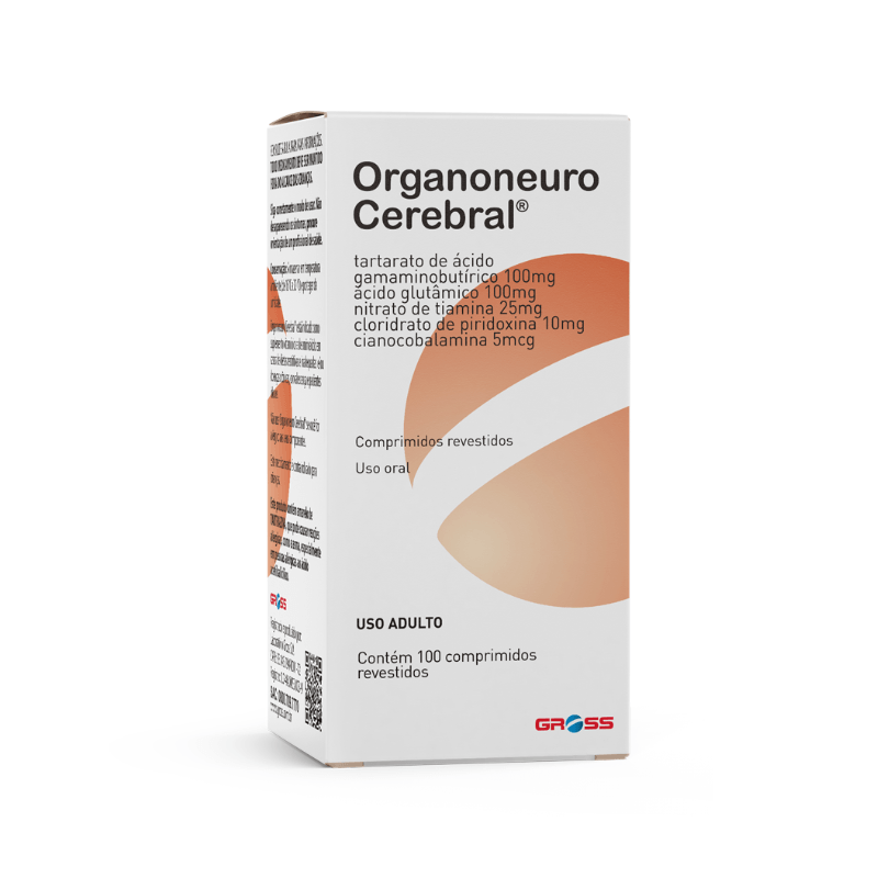 Suplemento Vitamínico Organoneuro Cerebral 100 Comprimidos Revestidos