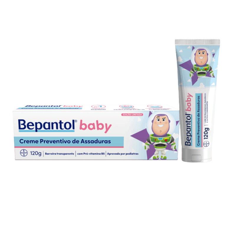 Creme Preventivo de Assaduras Para Bebês Bepantol Baby Disney Toy Story 120g