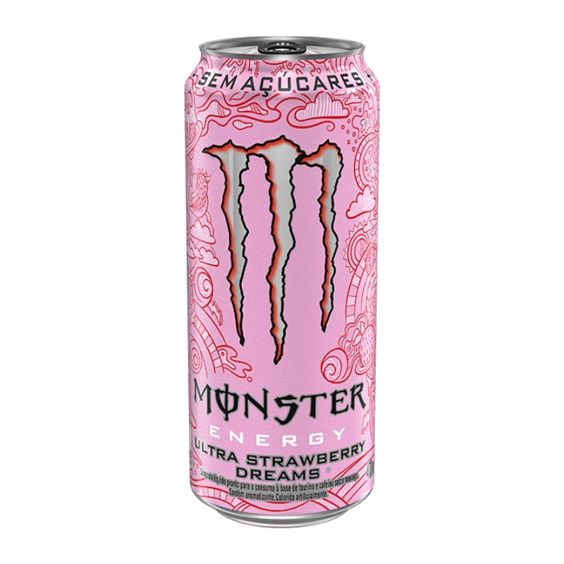 Energético Monster Energy Ultra Strawberry Dreams Sem Açúcar 473ml