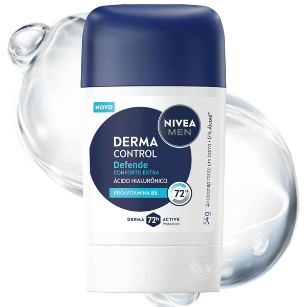 Desodorante Antitranspirante Stick Nivea Men Derma Control Defende 54g