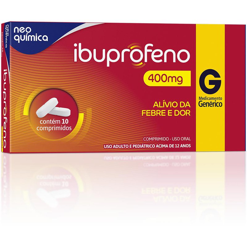 Ibuprofeno 400mg Neo Química 10 Comprimidos