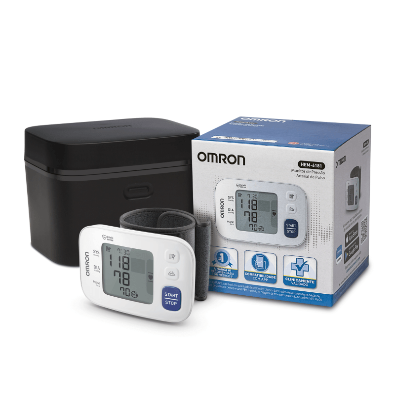 Medidor Digital de Pressão Arterial Omron HEM-6181 1 Unidade