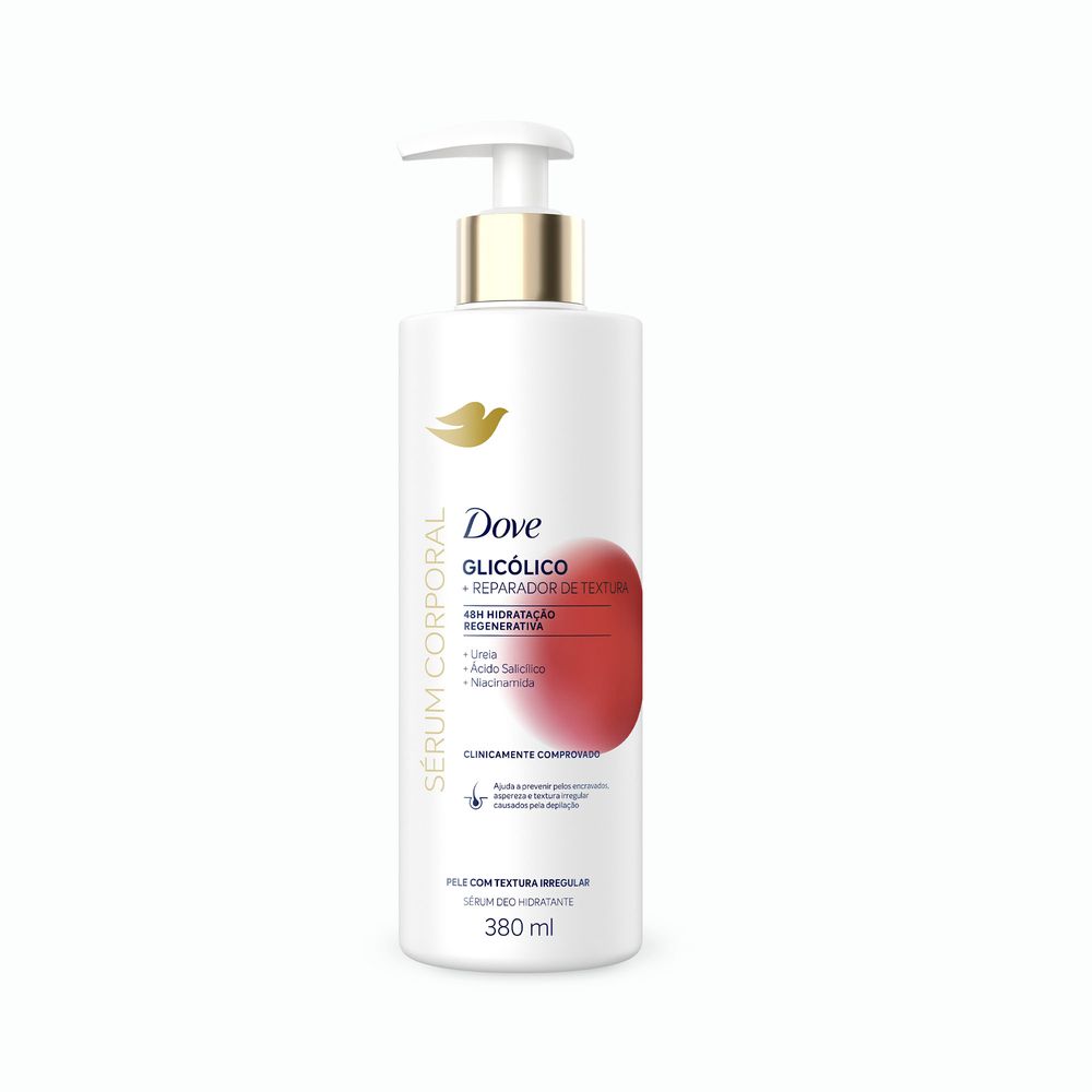 Sérum Hidratante Corporal Dove Glicólico + Reparador de Textura 380ml