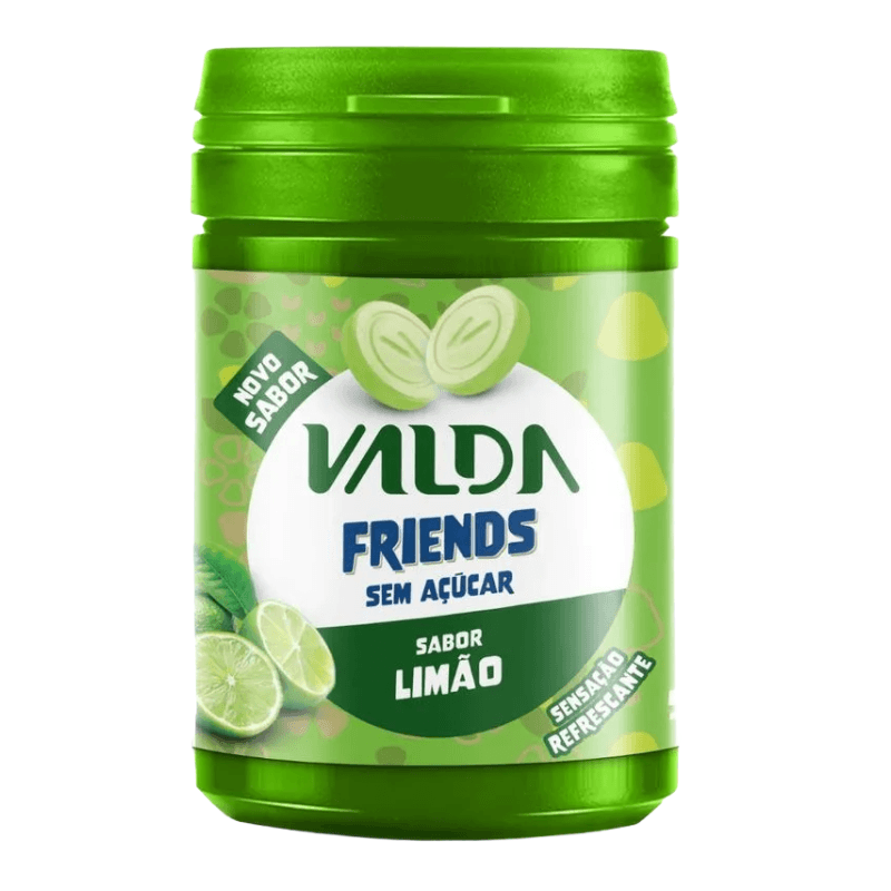 Pastilhas Valda Friends Sem Açúcar Sabor Limão 50g