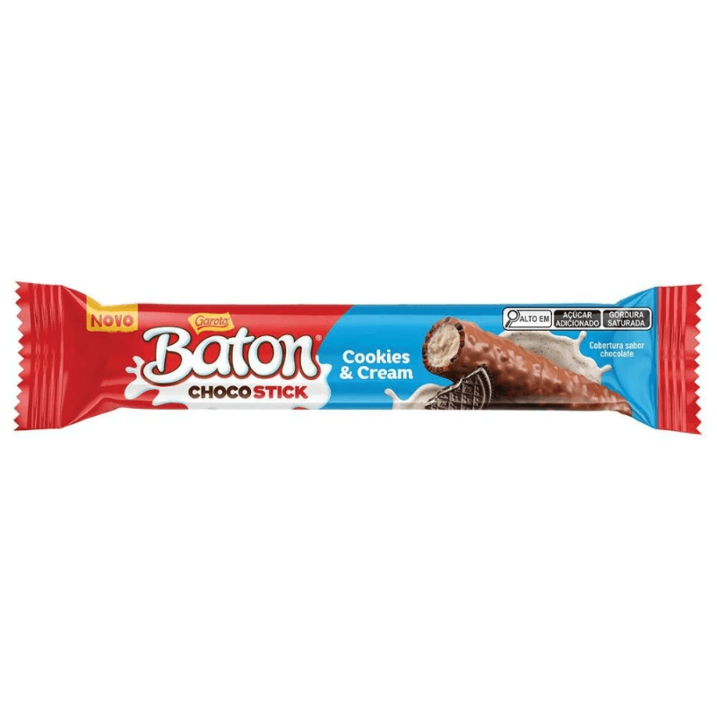 Chocolate Garoto Baton Choco Stick Cookies & Cream 24g