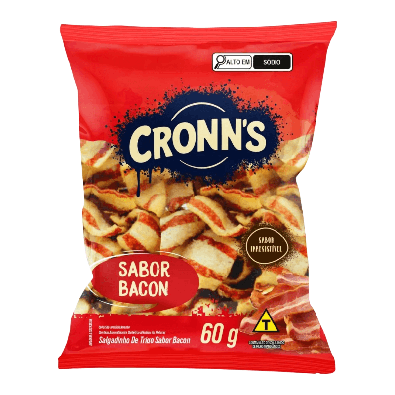 Salgadinho Cronn's Sabor Bacon 60g