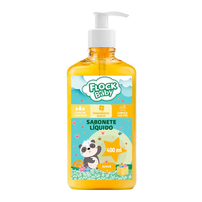 Sabonete Líquido de Glicerina Flock Baby Suave 400ml