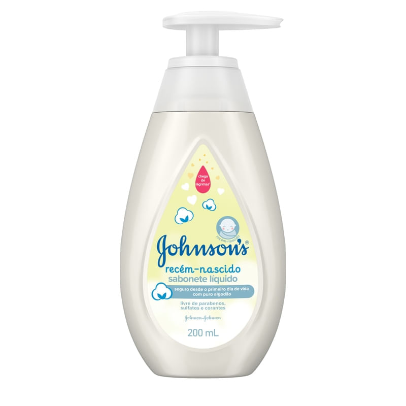 Sabonete Líquido Johnson's Baby Recém-Nascido 200ml