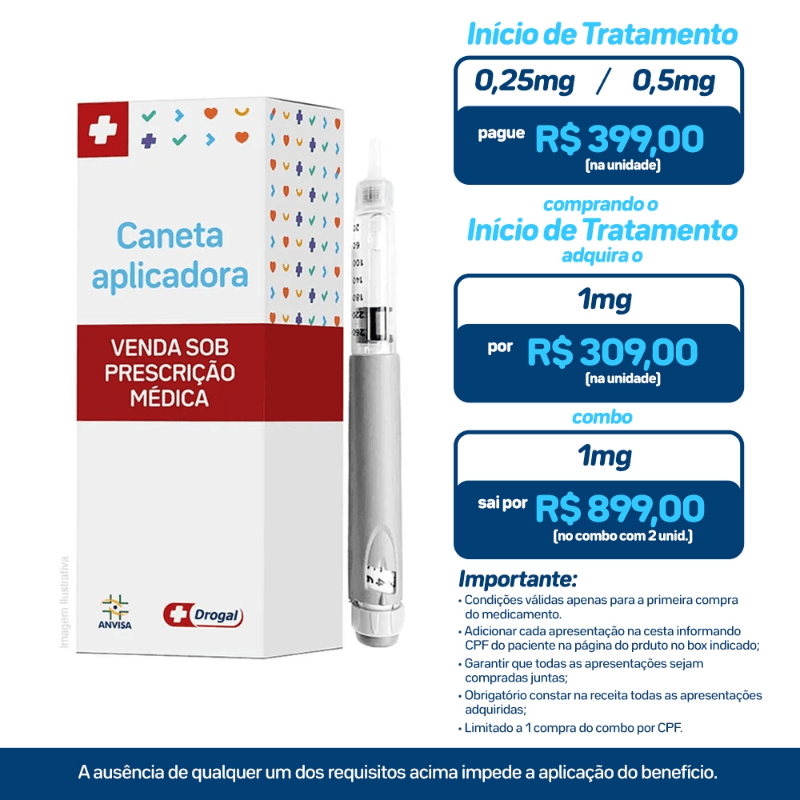 Extensior 1mg Solução Injetável Subcutânea 1 Sistema de Aplicação Preenchido 3ml + 4 Agulhas Descartáveis