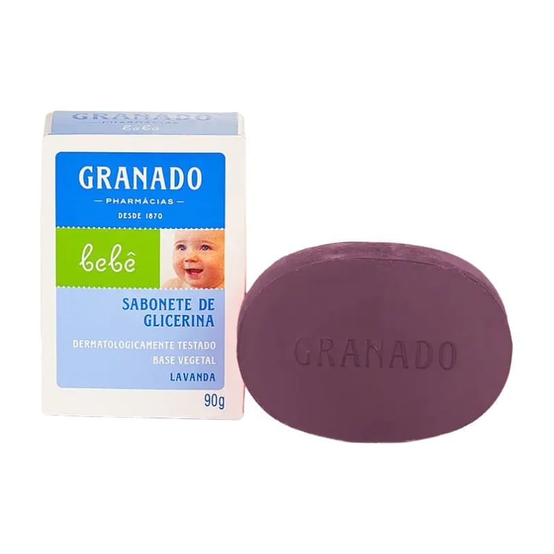 Sabonete de Glicerina em Barra Granado Bebê Lavanda 90g