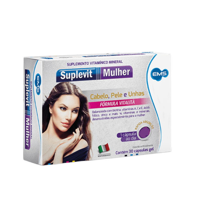 Suplemento Vitamínico Suplevit Mulher 30 Cápsulas Gel