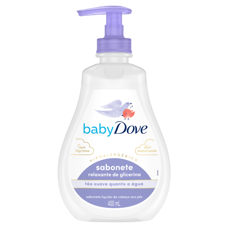 Sabonete Líquido de Glicerina Baby Dove Hora de Dormir 400ml