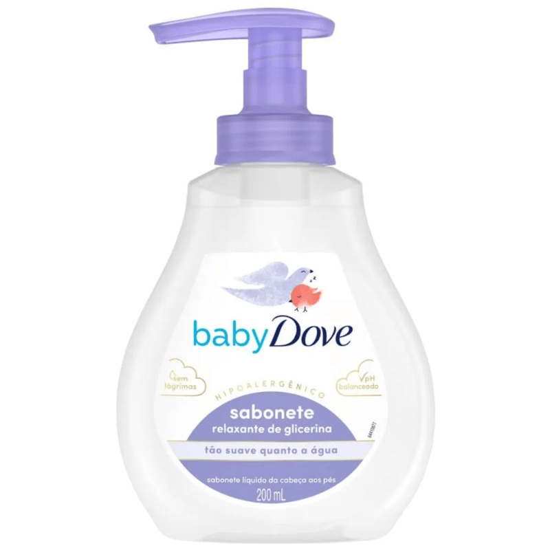 Sabonete Líquido de Glicerina Baby Dove Hora de Dormir 200ml