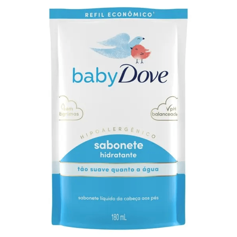 Refil Sabonete Líquido Baby Dove Hidratação Enriquecida 180ml