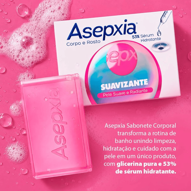 Sabonete em Barra Corpo e Rosto Asepxia Suavizante 85g — foto 4