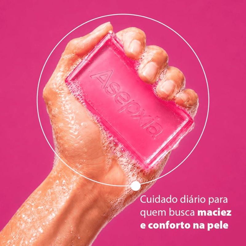 Sabonete em Barra Corpo e Rosto Asepxia Suavizante 85g — foto 3