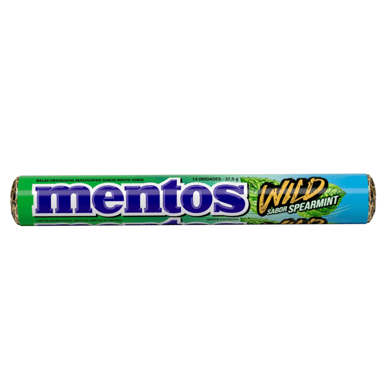 Bala Mastigável Mentos Stick Wild Spearmint 37,5g