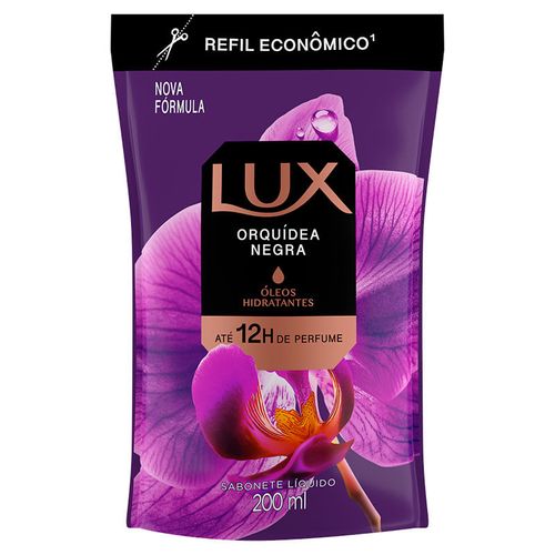 Refil Sabonete Líquido Lux Botanicals Orquídea Negra 200ml