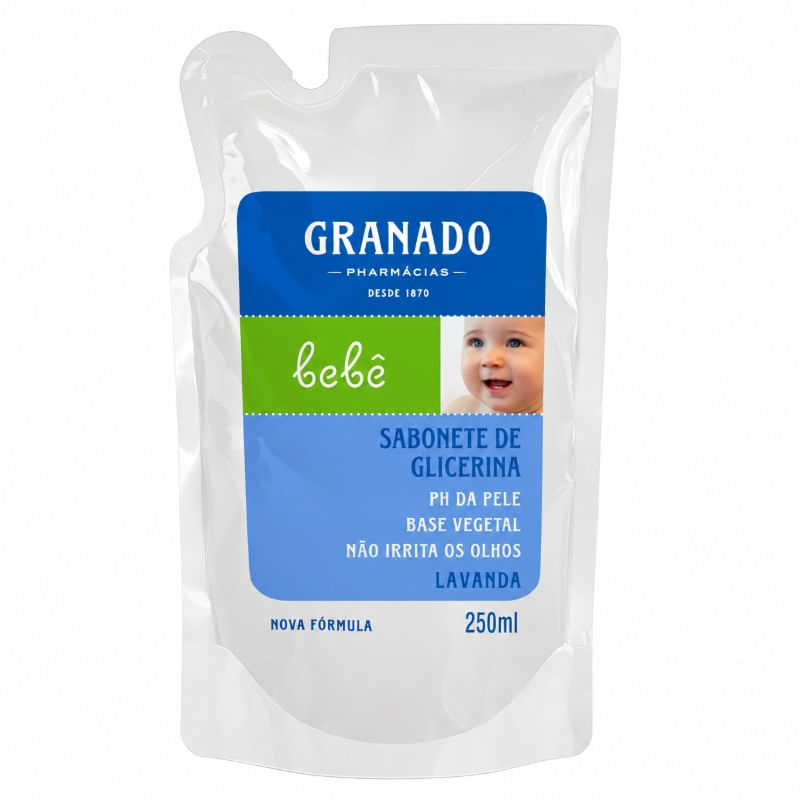 Refil Sabonete Líquido de Glicerina Granado Bebê Lavanda 250ml