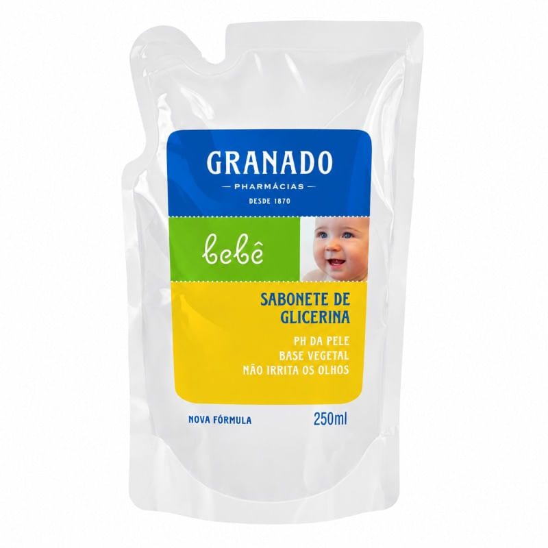 Refil Sabonete Líquido de Glicerina Granado Bebê Tradicional 250ml